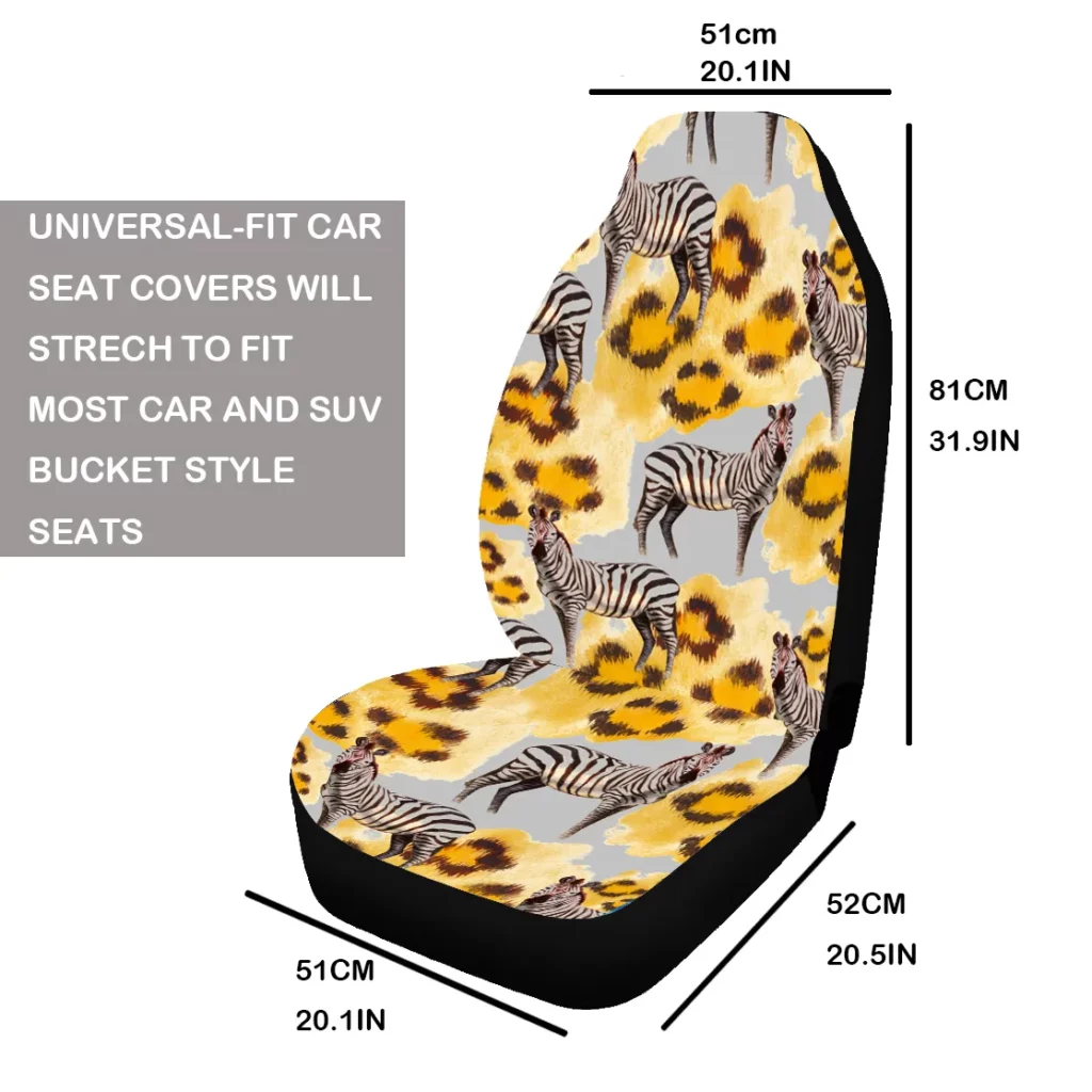 Colorful Skull Detroit Tigers Car Seat Covers